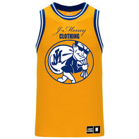 GOLDEN DUBS MONEY MAN BASKETBALL JERSEY (GOLD)