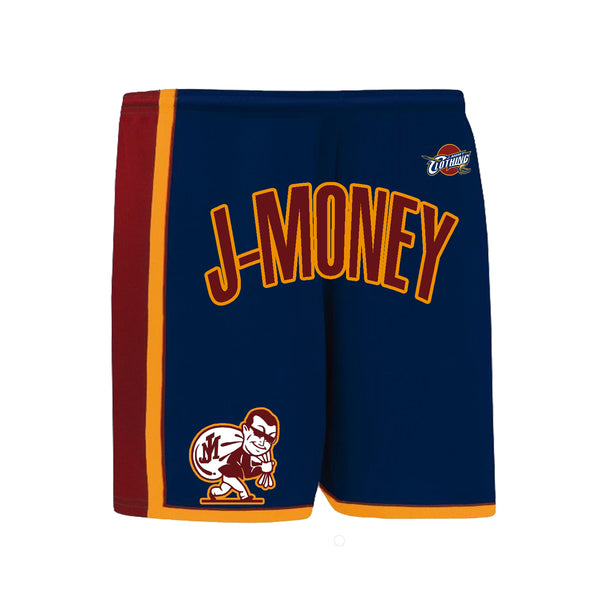THANK YOU, CLEVELAND BASKETBALL MONEY SHORTS (NAVY BLUE)