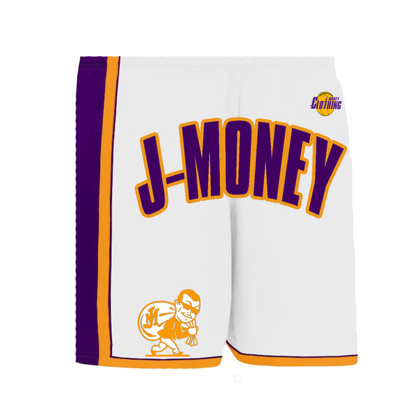 CALIFORNIA LOVE BASKETBALL MONEY SHORTS (WHTE)