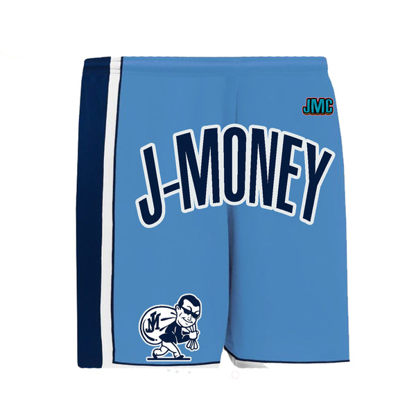 ON THE GRIND MEMPHIS BASKETBALL MONEY SHORTS (SKY)