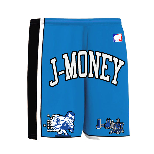 MAGIC STARS BASKETBALL MONEY SHORTS (BLUE)