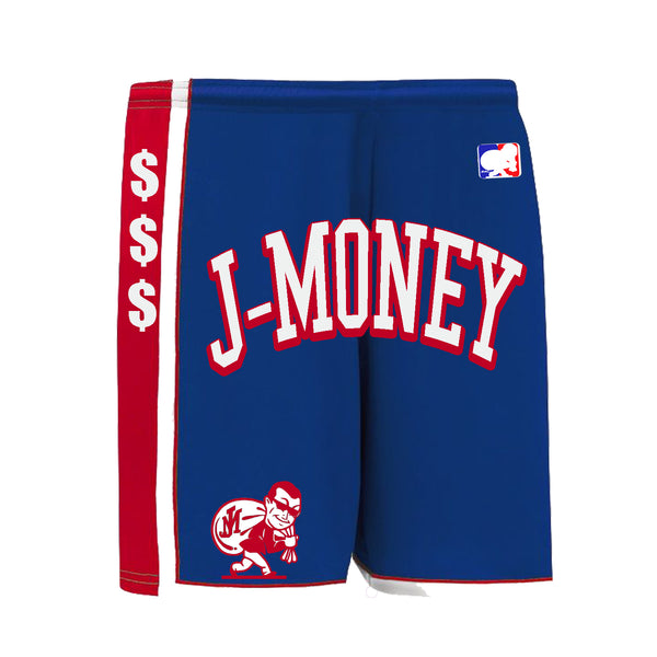 PHILLY SIX BASKETBALL MONEY SHORTS (BLUE)