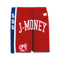 PHILLY SIX BASKETBALL MONEY SHORTS (RED)