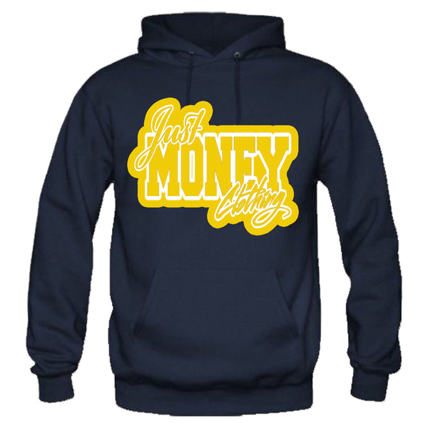 JUST MONEY HOOODIE (NAVY BLUE/GOLD FOIL)