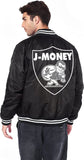 VIVA LAS VEGAS MONEY MAN VARSITY JACKET (BLACK)