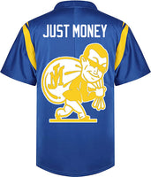 WE RUN LA MONEY MAN FOOTBALL JERSEY (BLUE)