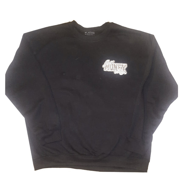 JUST MONEY SWEATSHIRT (BLACK CHECKERS)