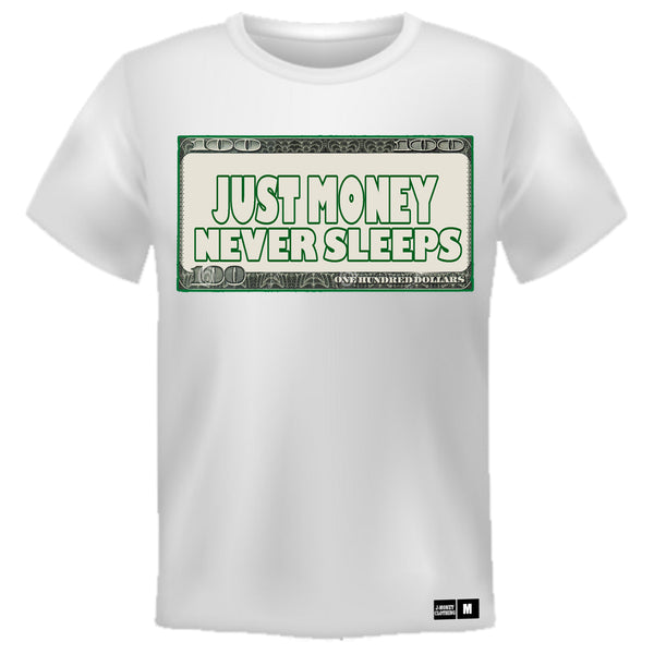 MONEY NEVER SLEEPS (WHITE)