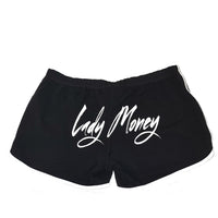 KISS MY LIPS BOOTY SHORTS (BLACK)
