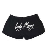 KISS MY LIPS BOOTY SHORTS (BLACK)