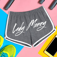 KISS MY LIPS BOOTY SHORTS (DARK GREY)