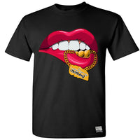 LADY MONEY CHAIN LIPS (BLACK)