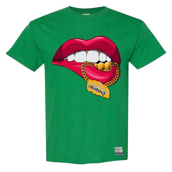 LADY MONEY CHAIN LIPS (GREEN)