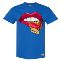 LADY MONEY CHAIN LIPS (BLUE)