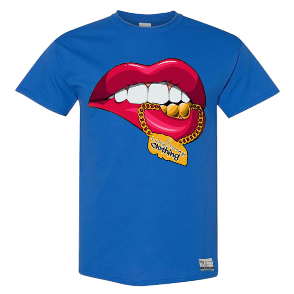 LADY MONEY CHAIN LIPS (BLUE)