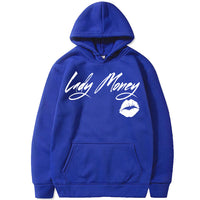PRETTY MONEY LIPS HOODIE (BLUE)