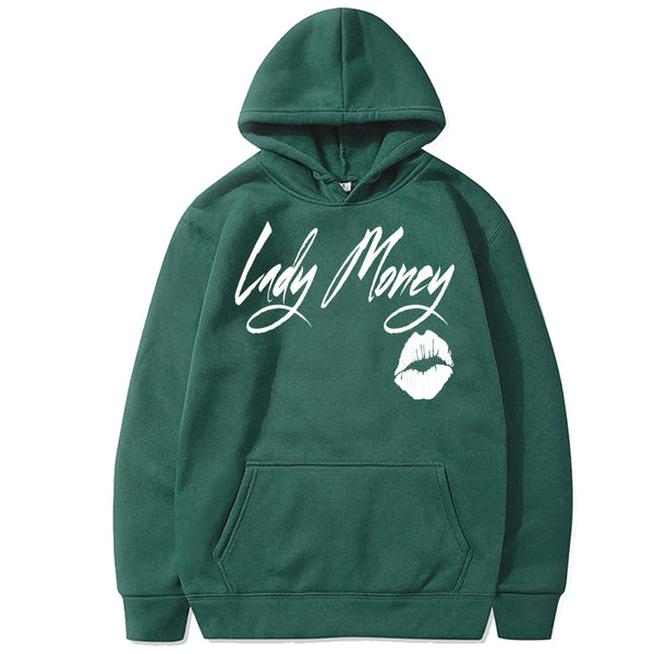 PRETTY MONEY LIPS HOODIE (GREEN)