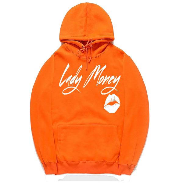 PRETTY MONEY LIPS HOODIE (ORANGE)