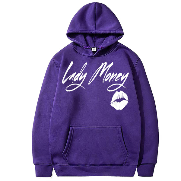 PRETTY MONEY LIPS HOODIE (PURPLE)