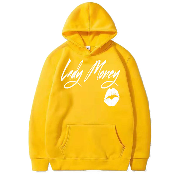 PRETTY MONEY LIPS HOODIE (YELLOW)
