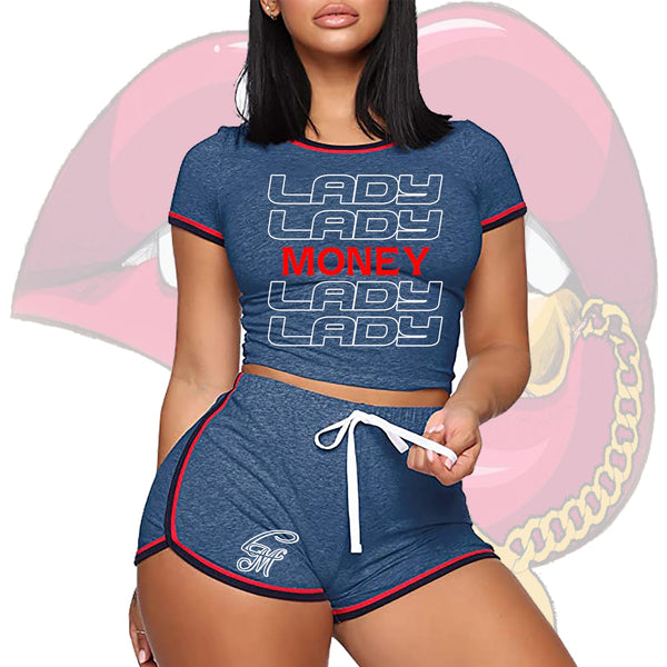 LADY MONEY SUMMER MONEY OUTFIT (DARK BLUE)