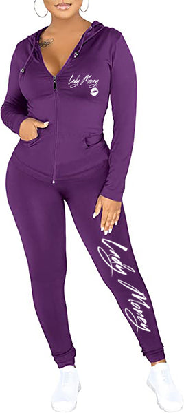 MONEY TRACKSUIT SET (PURPLE)