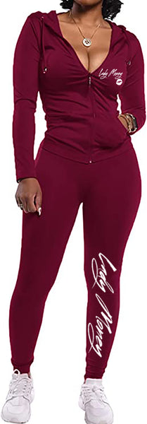 MONEY TRACKSUIT SET (WINE RED)