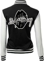 LADY MONEY CLOTHING VARSITY MONEY JACKET (BLACK)