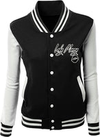LADY MONEY CLOTHING VARSITY MONEY JACKET (BLACK)