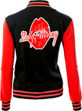 LADY MONEY CLOTHING VARSITY MONEY JACKET (BLACK/RED)