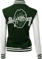 LADY MONEY CLOTHING VARSITY MONEY JACKET (GREEN)