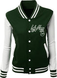 LADY MONEY CLOTHING VARSITY MONEY JACKET (GREEN)