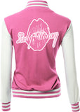 LADY MONEY CLOTHING VARSITY MONEY JACKET (PINK)