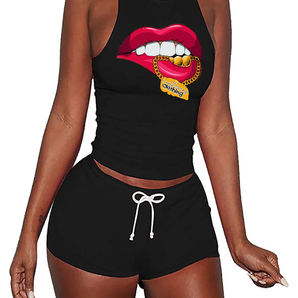 KISS MY LIPS COMBO SET (BLACK)
