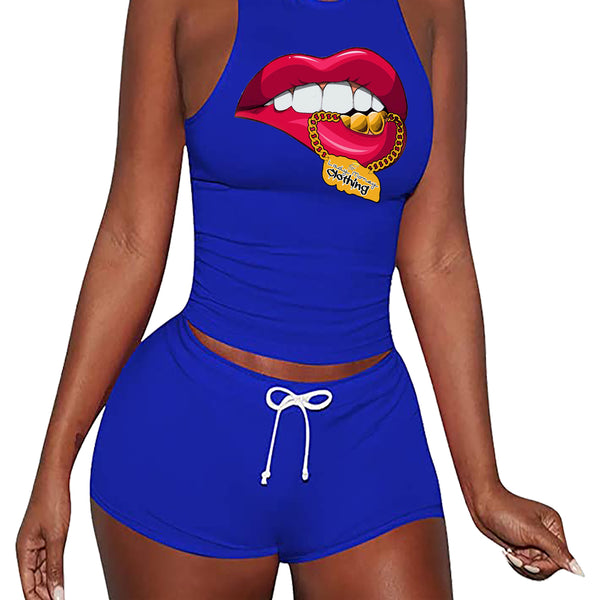 LADY MONEY LIPS COMBO SET (ROYAL BLUE)