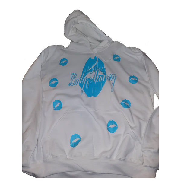 LADY MONEY LIPS IN THE AIR HOODIE (SKY)