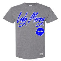 PRETTY LIPS MONEY (GREY/ROYAL BLUE)