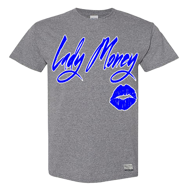 PRETTY LIPS MONEY (GREY/ROYAL BLUE)