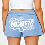 LADY MONEY SUMMER MONEY SHORTS (LIGHT BLUE)