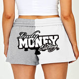 LADY MONEY SUMMER MONEY SHORTS (WHITE/GREY)