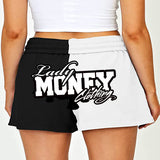 LADY MONEY SUMMER MONEY SHORTS (BLACK/WHITE)