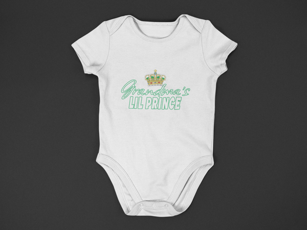 GRANNY'S LIL PRINCE ONESIES (WHITE)