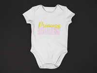PRINCESS LOVE BABY ONESIES MONEY (WHITE)
