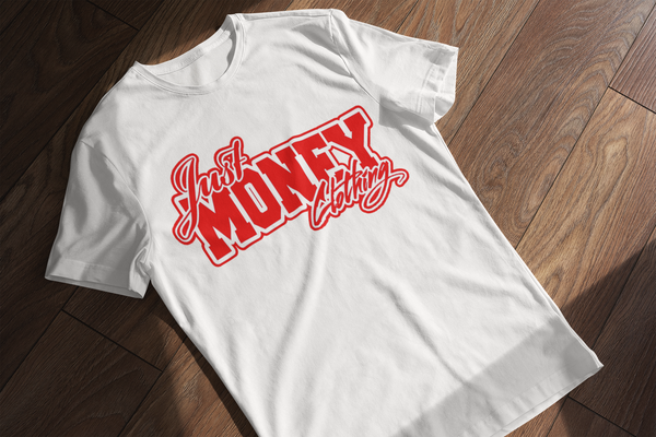 JUST MONEY CLOTHING (WHITE/RED)