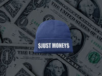 MONEY TIME BEANIE (NAVY BLUE)