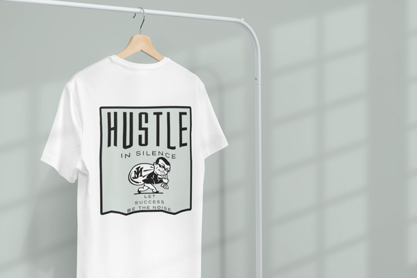 HUSTLE IN SILENCE MONEY (WHITE)