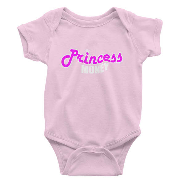 PRINCESS AIR MONEY BABY ONESIES (PINK)