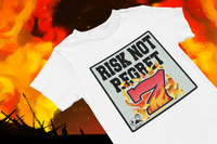 RISK NOT REGRET MONEY (WHITE)