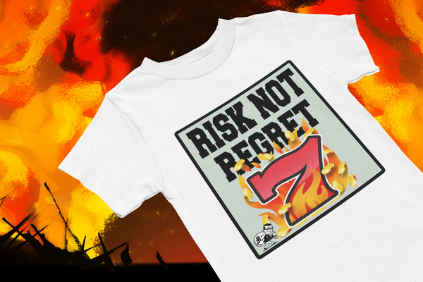RISK NOT REGRET MONEY (WHITE)