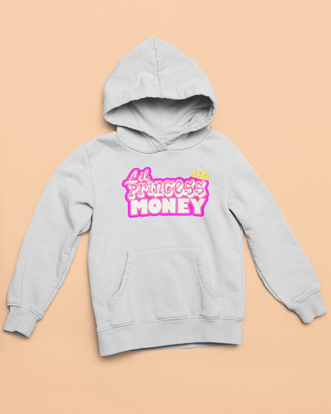 LIL PRINCESS MONEY HOODIE (HEATHER GREY)